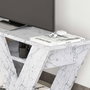 Hanah Home Pipralla - Carrara Marble Soporte de TV